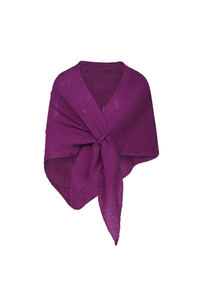 Omslasgdoek bolletjes patroon Lavendel Acryl