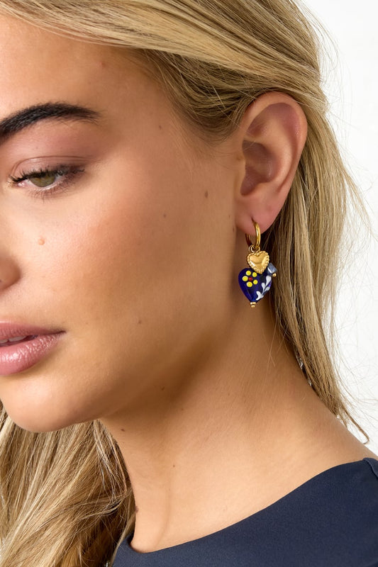 Oorbellen van roestvrij staal met hartjes, casual, dagelijks, eenvoudig, serie, damessieraden