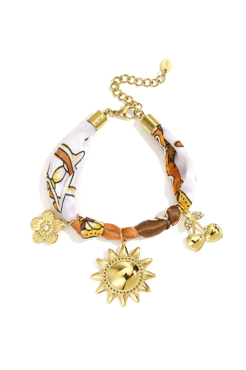 Armbanden met bedels van roestvrij staal, bloemen, casual, dagelijks, eenvoudig, serie, damessieraden