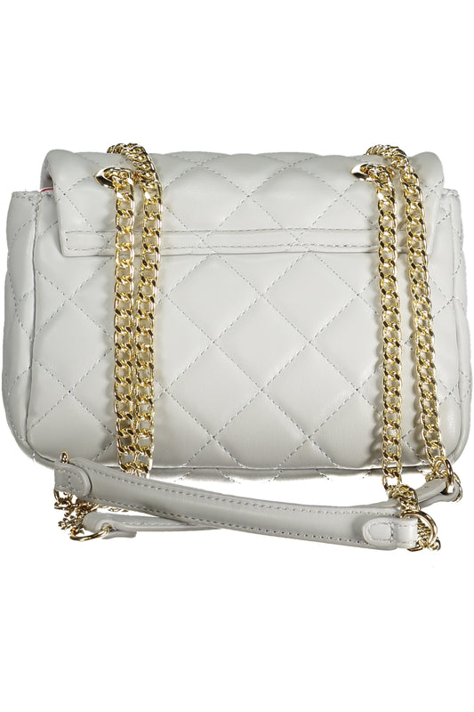 Valentino witte gestikte handtas met gouden accenten