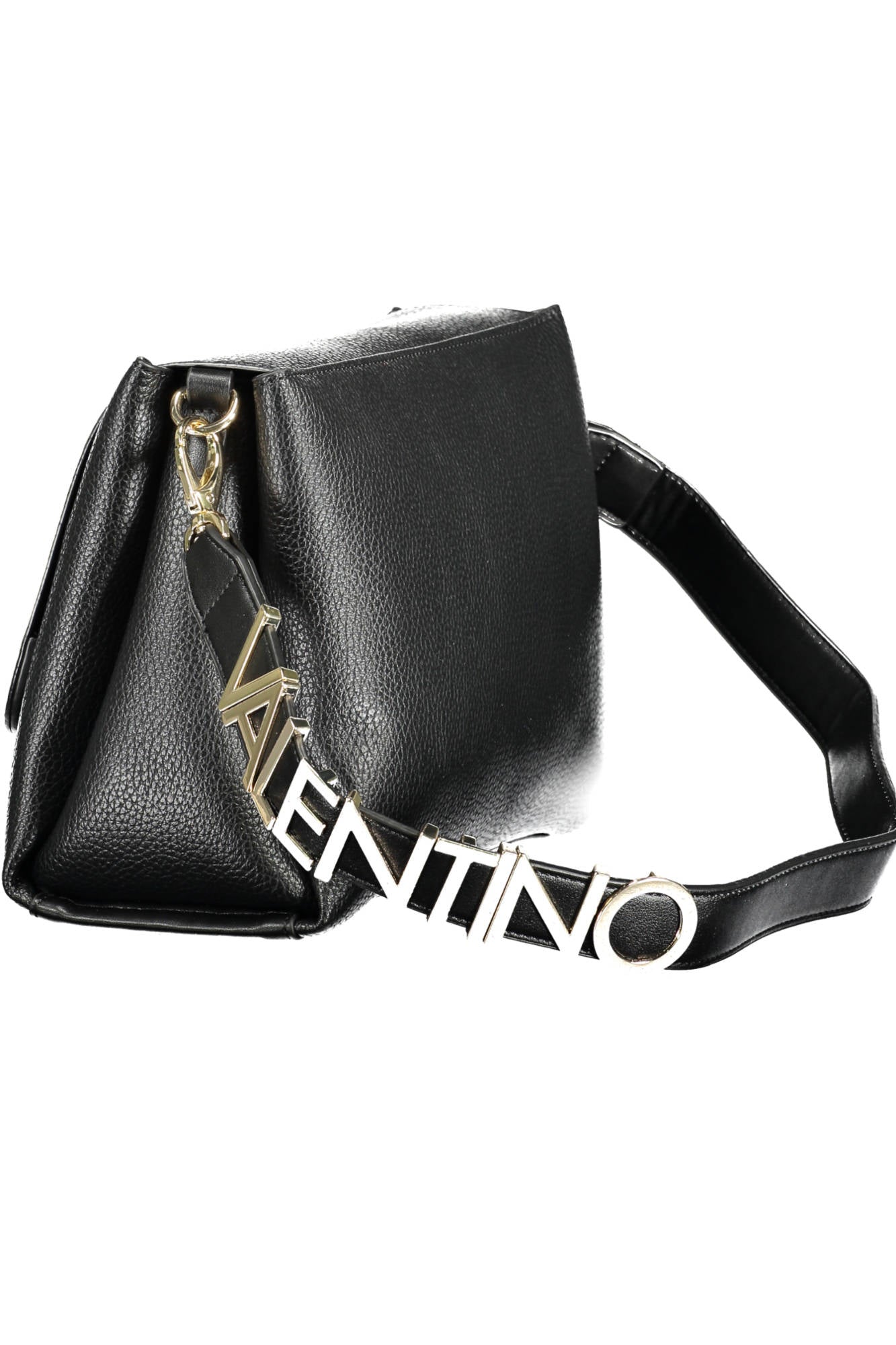 VALENTINO elegante zwarte crossbodytas met gouden logo