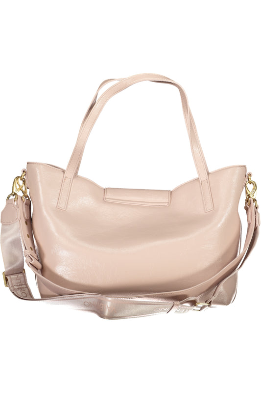 VALENTINO BAGS elegante roze dames handtas met gouden logo