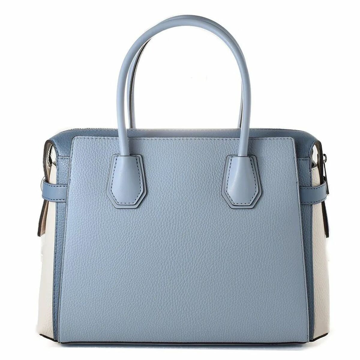 Michael Kors Satchel handtas – lichtblauw & wit – luxe leren dames tas