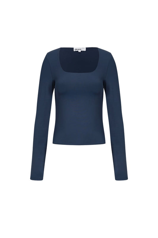 Nylon Lange mouwen tops Effen kleur Basic All Fit Kleding