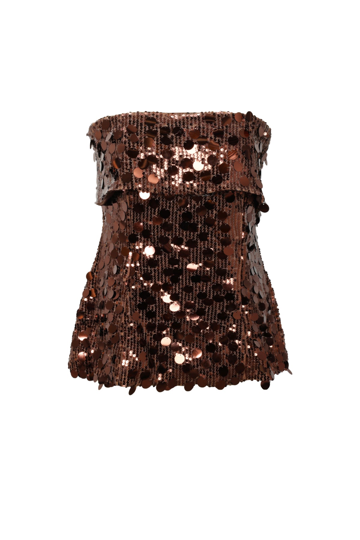 Polyestervezel (polyester) Mouwloze tops Pailletten Elegante kleding met een goede pasvorm