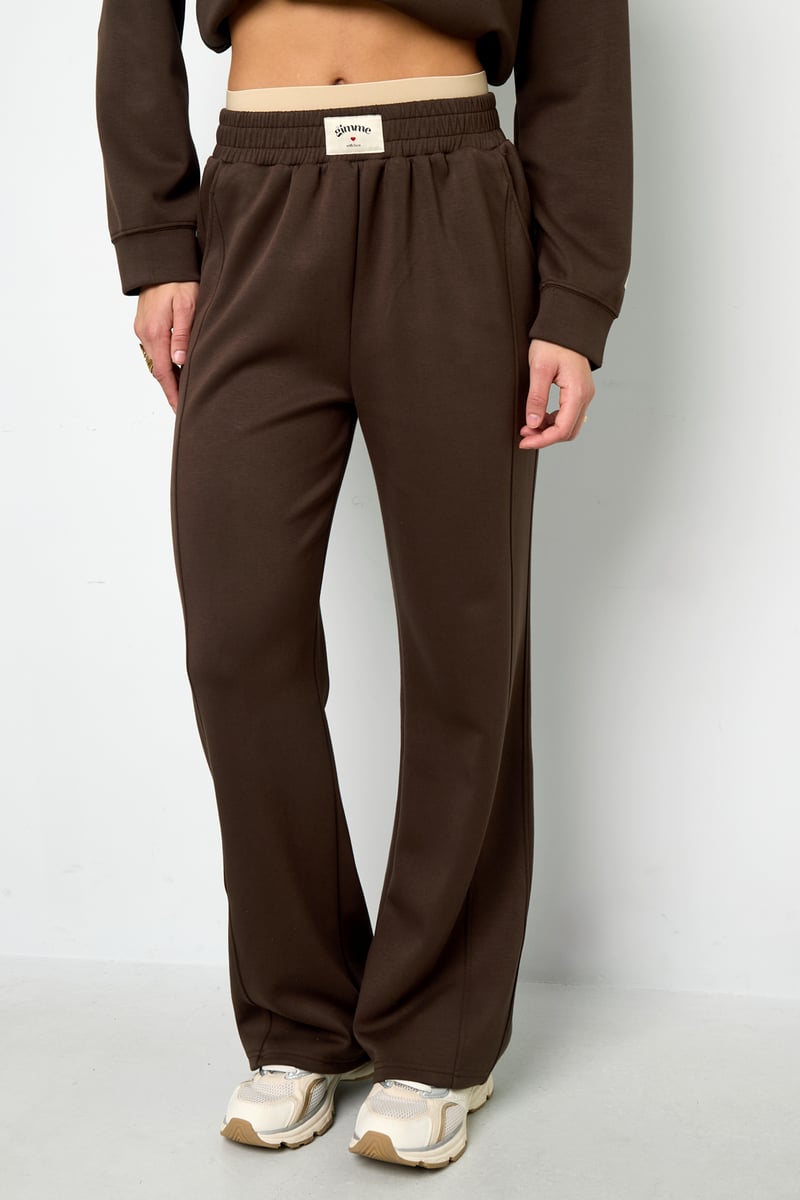 Polyestervezel (polyester) Rechte broek Effen kleur Sportief All Fit Kleding