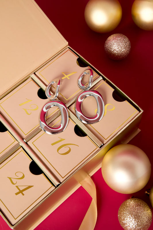 Kerst adventskalenders rechthoek Casual RVS Kerst