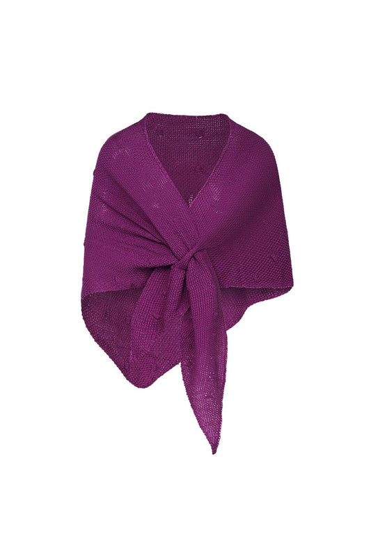 Omslasgdoek bolletjes patroon Lavendel Acryl