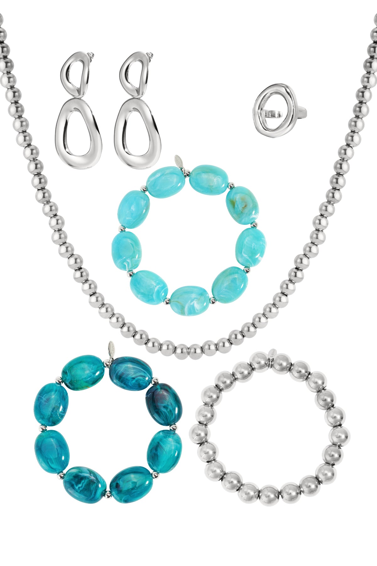 Kerst adventskalenders rechthoek Casual RVS Kerst