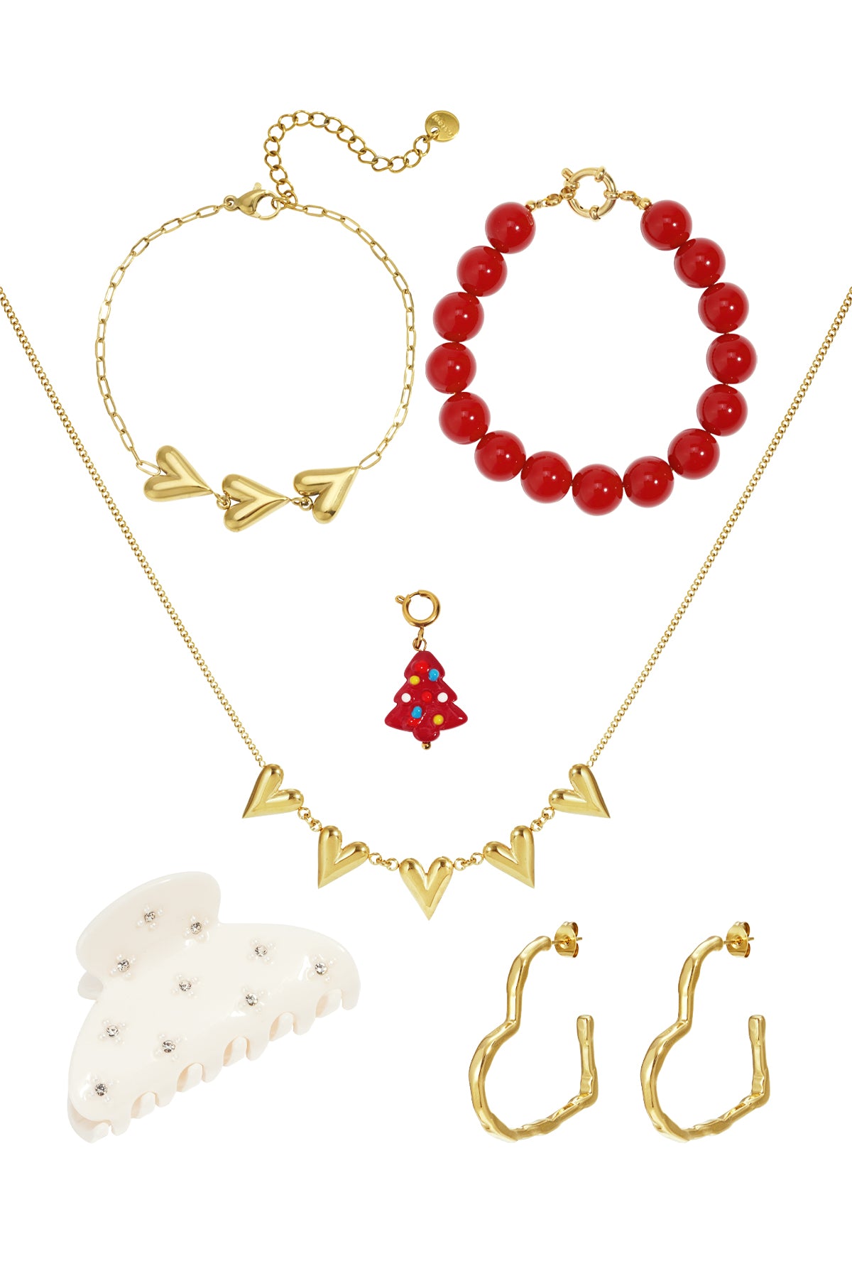 Kerst adventskalenders rechthoek Casual RVS Kerst