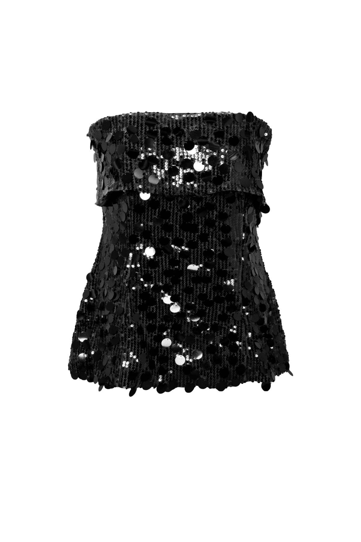 Polyestervezel (polyester) Mouwloze tops Pailletten Elegante kleding met een goede pasvorm