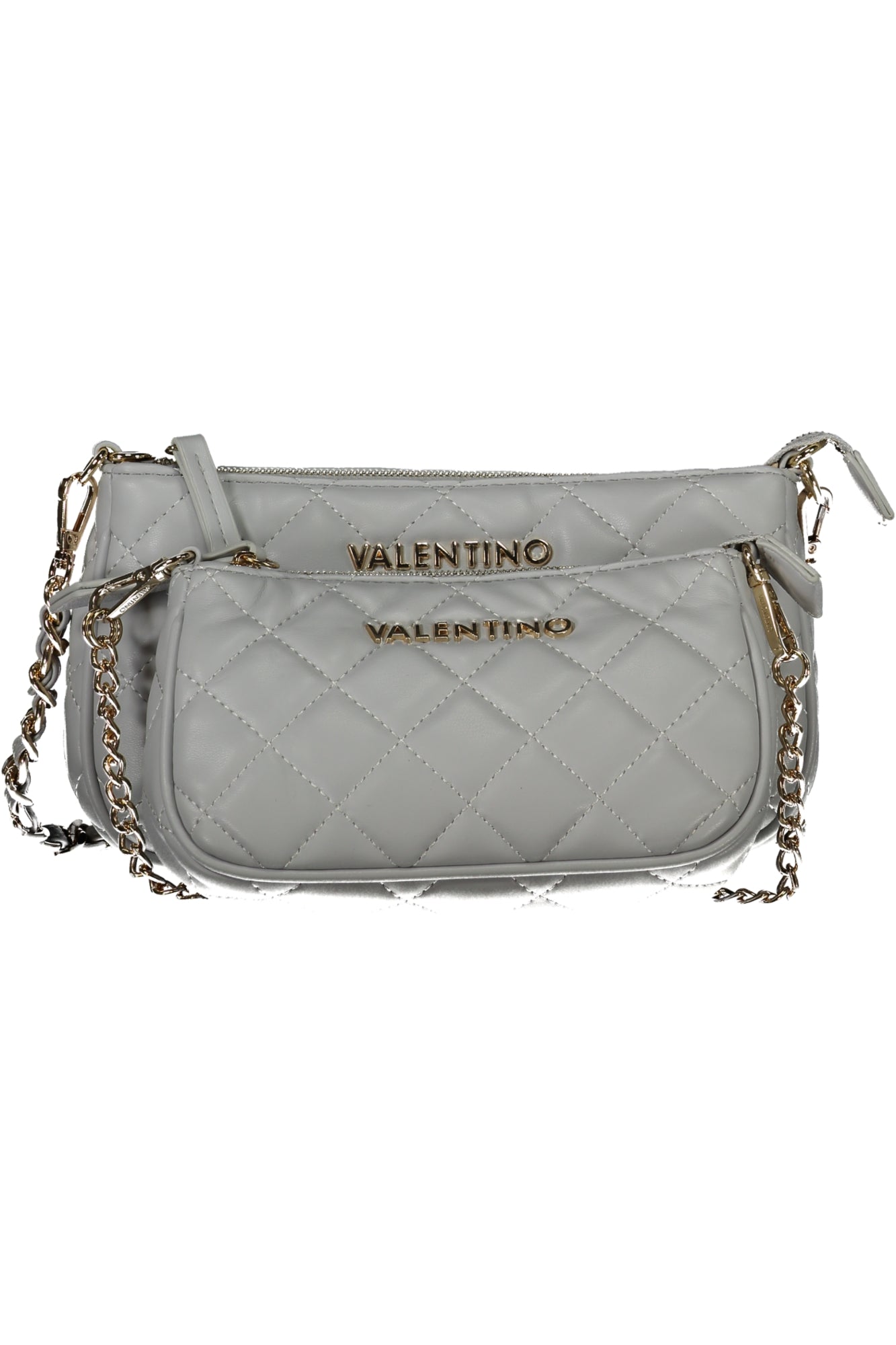 Stijlvolle Valentino tas – lichtgrijs quilted design
