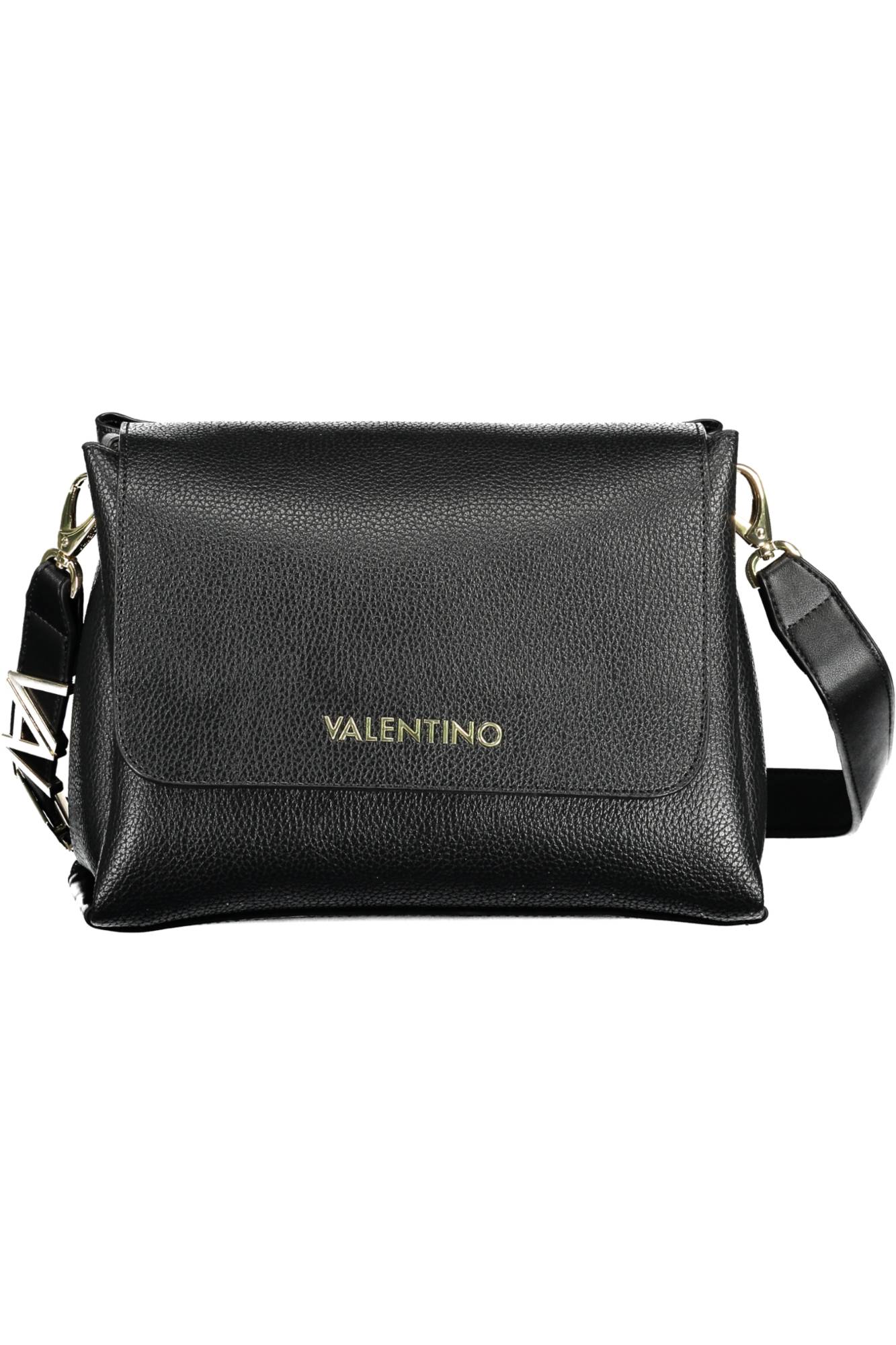 VALENTINO elegante zwarte crossbodytas met gouden logo