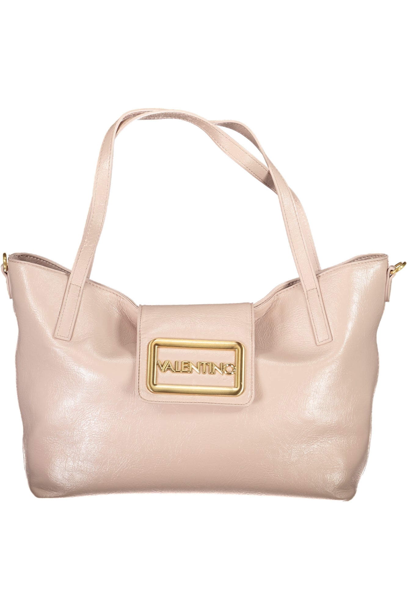 VALENTINO BAGS elegante roze dames handtas met gouden logo